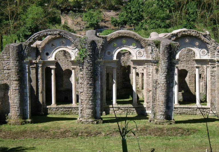 vista frontale Ninfeo Bramante