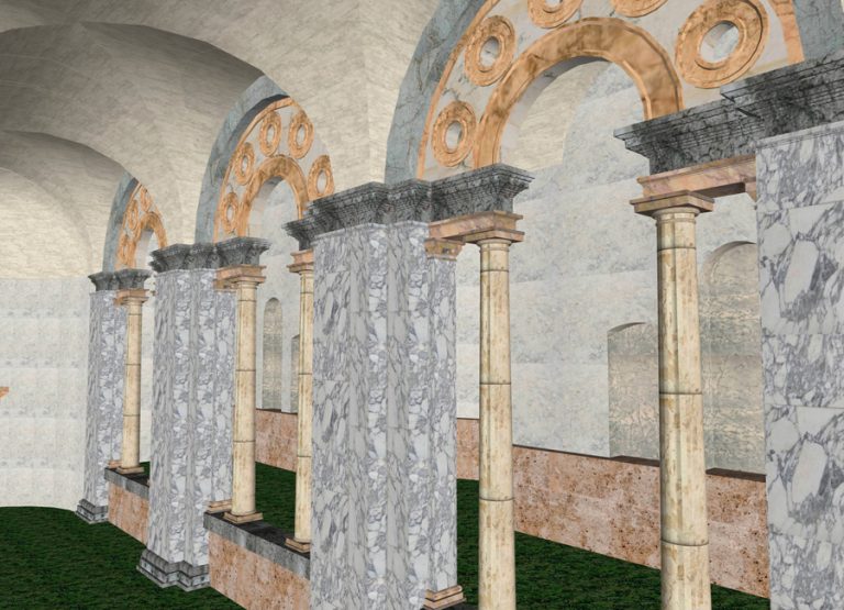 ninfeo bramante genazzano 3d