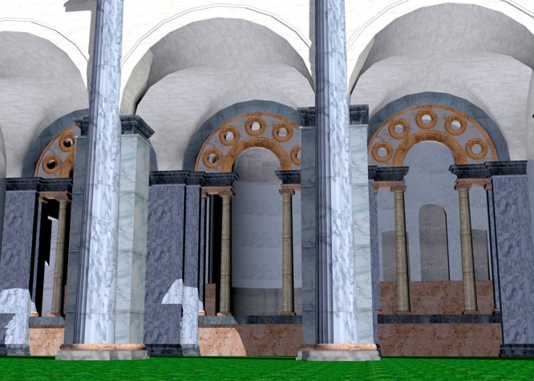 ninfeo bramante ricostruzione 3d